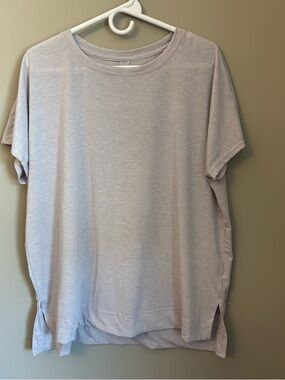 all in motion Heather Lavender Performance Tee L